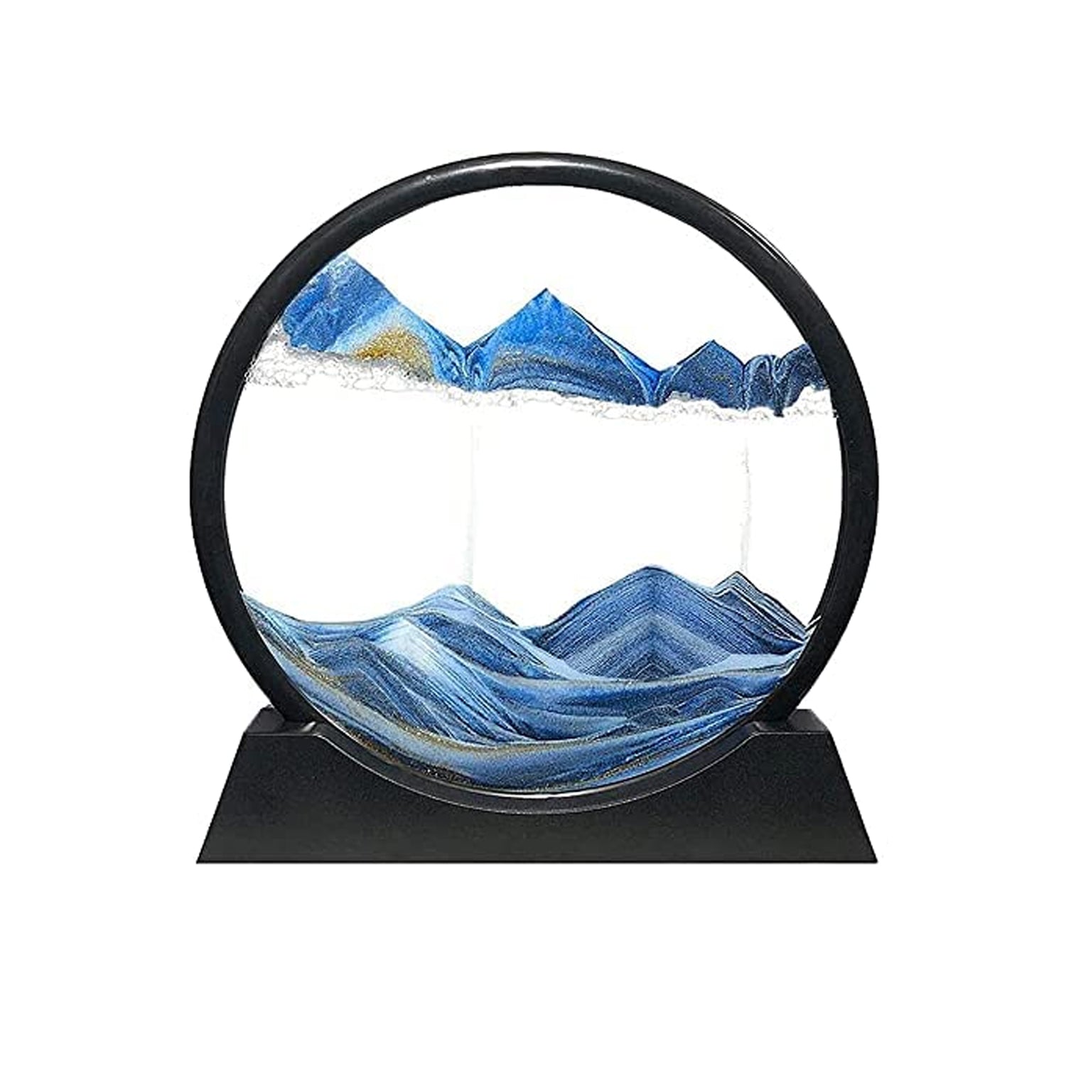 3D Moving Sand Art – Liquid Motion Deep Sea Sandscape with Round Glass Frame (1 Pc) 3D Moving Sand Art – Liquid Motion Deep Sea Sandscape with Round Glass Frame (1 Pc)